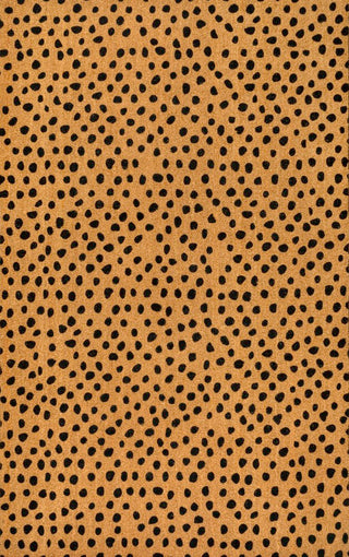 Liora Modern Classic Animal-spot Bordered Coir Area Rug