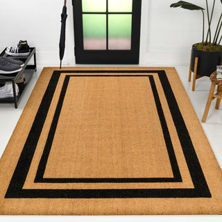 Amara Modern Classic Double Border Area Rug