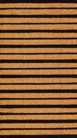 Arlina Modern Classic Ticking Stripe Coir Area Rug
