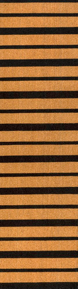 Arlina Modern Classic Ticking Stripe Coir Area Rug