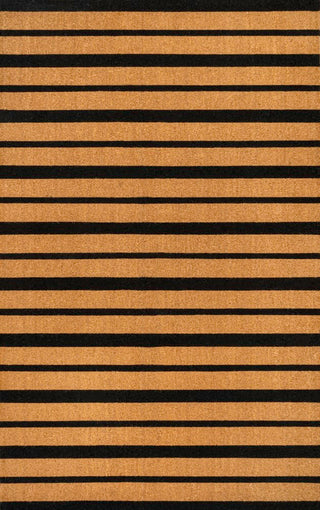 Arlina Modern Classic Ticking Stripe Coir Area Rug