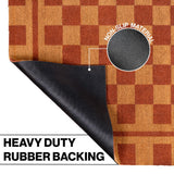 Northfield Classic Farmhouse Checkerboard Coir Area Rug
