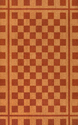 Northfield Classic Farmhouse Checkerboard Coir Area Rug