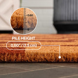 Northfield Classic Farmhouse Checkerboard Coir Area Rug