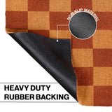 Winters Classic Farmhouse Checkered Coir Area Rug
