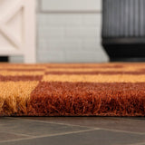 Winters Classic Farmhouse Checkered Coir Area Rug