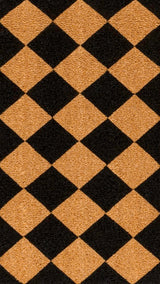 Drake Modern Classic Diamond-patterned Coir Area Rug