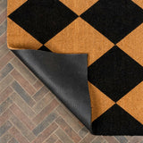 Drake Modern Classic Diamond-patterned Coir Area Rug