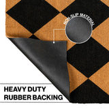 Drake Modern Classic Diamond-patterned Coir Area Rug