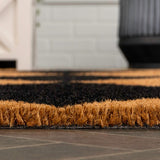 Drake Modern Classic Diamond-patterned Coir Area Rug