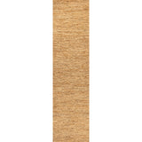 Kasv Rustic Farmhouse Woven Jute Solid Area Rug