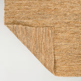 Kasv Rustic Farmhouse Woven Jute Solid Area Rug