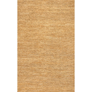 Kasv Rustic Farmhouse Woven Jute Solid Area Rug
