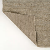 Kasv Rustic Farmhouse Woven Jute Solid Area Rug