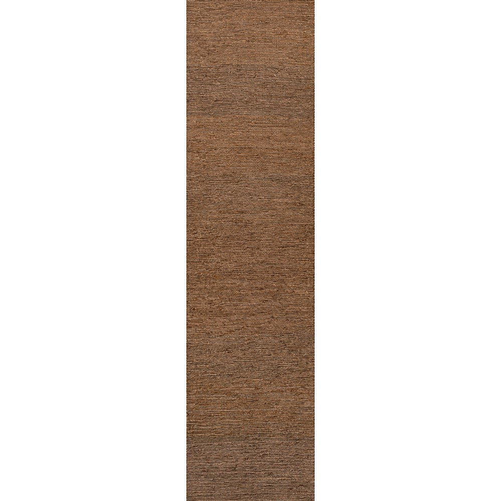 Kasv Rustic Farmhouse Woven Jute Solid Area Rug