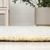 Kasv Rustic Farmhouse Woven Jute Solid Area Rug