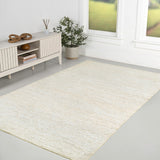 Kasv Rustic Farmhouse Woven Jute Solid Area Rug