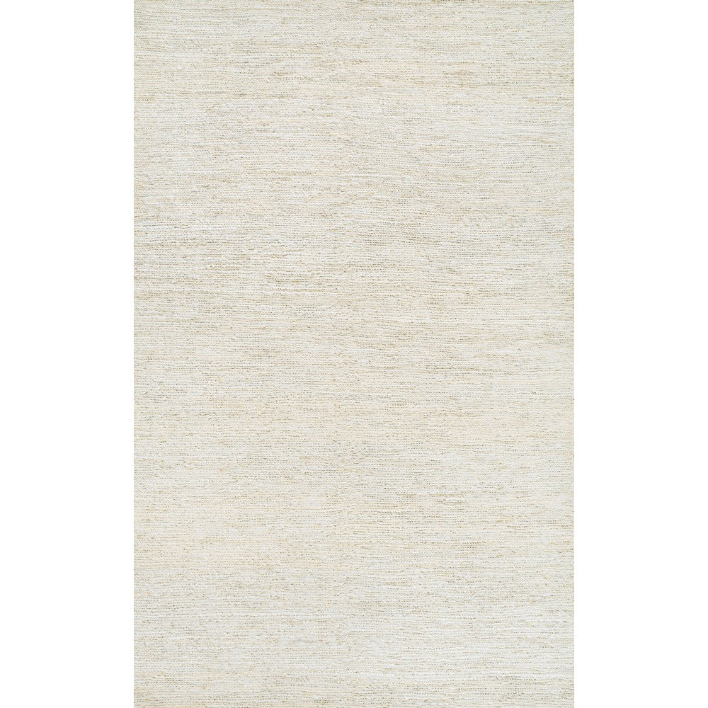 Kasv Rustic Farmhouse Woven Jute Solid Area Rug
