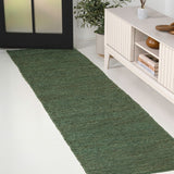 Kasv Rustic Farmhouse Woven Jute Solid Area Rug