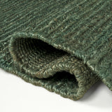 Kasv Rustic Farmhouse Woven Jute Solid Area Rug