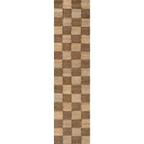 Rudra Modern Farmhouse Woven Jute Checkerboard Area Rug