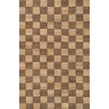 Rudra Modern Farmhouse Woven Jute Checkerboard Area Rug