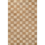 Rudra Modern Farmhouse Woven Jute Checkerboard Area Rug