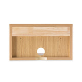 Laurel 15.71" Mid-Century Modern Floating Wall Mounted Nightstand with Soft-Close Rattan Drawer and Cable Hole