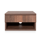 Jdav 15.71" Mid-Century Modern Floating Wall Mounted Nightstand with Soft-Close Drawer and Cable Hole