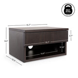 Jdav 15.71" Mid-Century Modern Floating Wall Mounted Nightstand with Soft-Close Drawer and Cable Hole