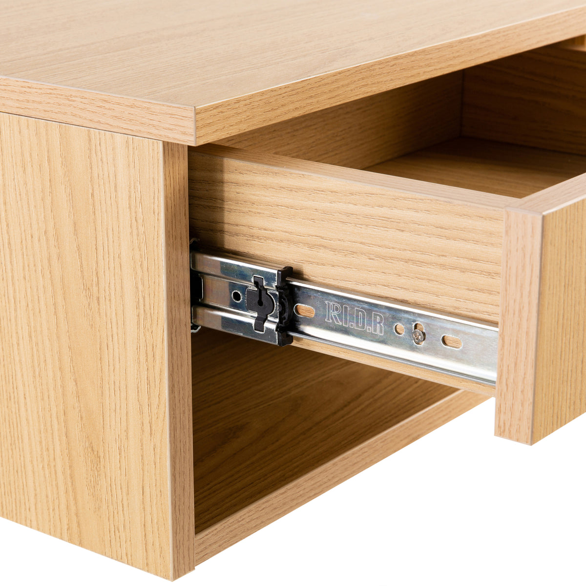 Jdav 15.71" Mid-Century Modern Floating Wall Mounted Nightstand with Soft-Close Drawer and Cable Hole
