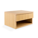 Jdav 15.71" Mid-Century Modern Floating Wall Mounted Nightstand with Soft-Close Drawer and Cable Hole