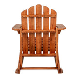 Hausa Outdoor Patio Classic Acacia Wood Adirondack Rocking Chair