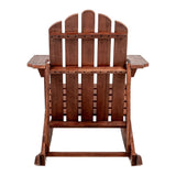 Hausa Outdoor Patio Classic Acacia Wood Adirondack Rocking Chair