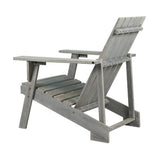 Sandy Outdoor Patio Modern Acacia Wood Adirondack Chair