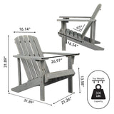 Swami Outdoor Patio Acacia Wood Adirondack Chair