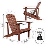 Swami Outdoor Patio Acacia Wood Adirondack Chair