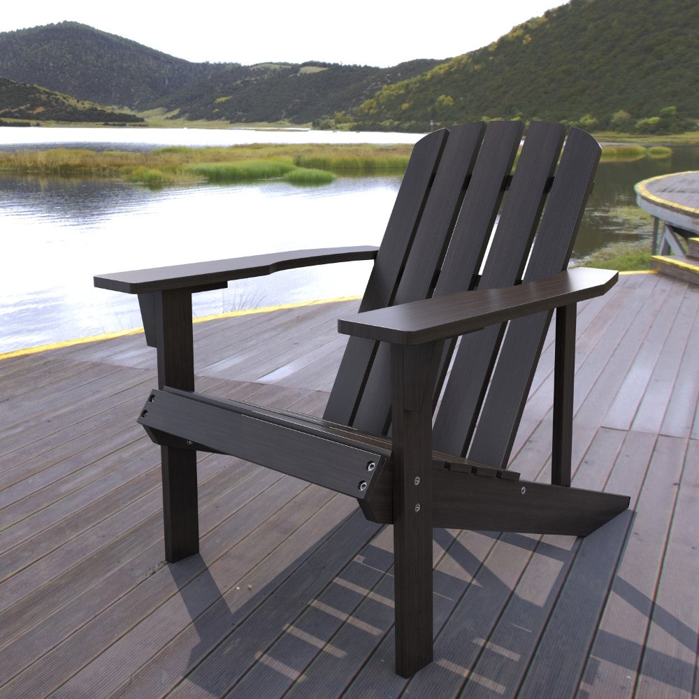 Swami Outdoor Patio Acacia Wood Adirondack Chair