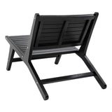 Pace Mid-Century Modern Wood Armless Outdoor Patio Chair