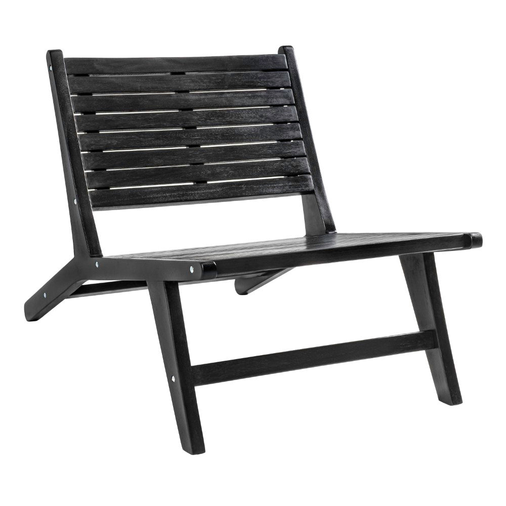 Pace Mid-Century Modern Wood Armless Outdoor Patio Chair