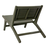 Pace Mid-Century Modern Wood Armless Outdoor Patio Chair