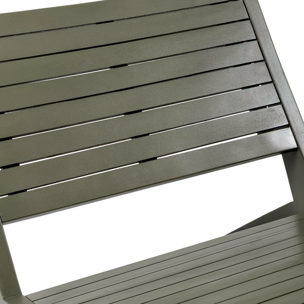 Pace Mid-Century Modern Wood Armless Outdoor Patio Chair