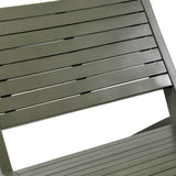 Pace Mid-Century Modern Wood Armless Outdoor Patio Chair
