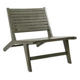 Pace Mid-Century Modern Wood Armless Outdoor Patio Chair