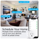 Marta Smart Plug - WiFi Remote App Control for Lights & Appliances; Compatible with Alexa and Google Home Assistant, No Hub Required (SET of 2) Set 2