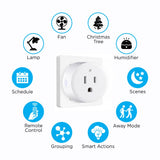 Sasha Smart Plug - WiFi Remote App Control for Lights & Appliances; Compatible with Alexa and Google Home Assistant, No Hub Required