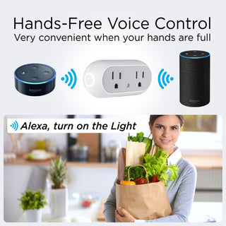 Jamie Smart Dual Plug - WiFi Remote App Control for Lights & Appliances; Compatible with Alexa and Google Home Assistant, No Hub Required
