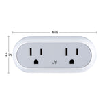 Jamie Smart Dual Plug - WiFi Remote App Control for Lights & Appliances; Compatible with Alexa and Google Home Assistant, No Hub Required