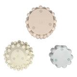 Nyra Modern Minimalist Handmade Concrete Bubble Cylinder and Round Planter Set