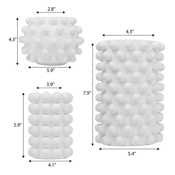 Dimension Image Matte White (Set of 3)